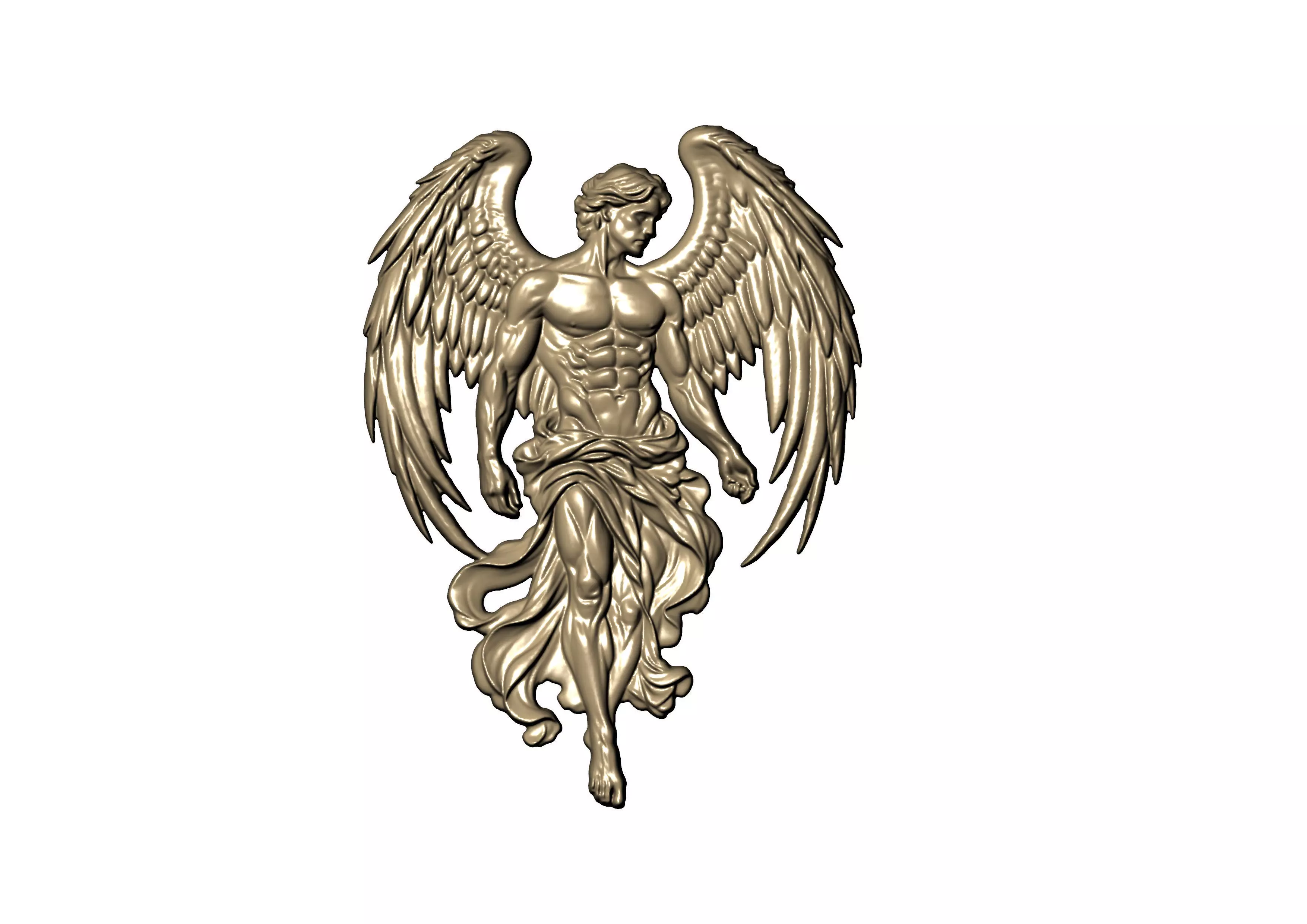 Angel Guardian Relief 3D print model