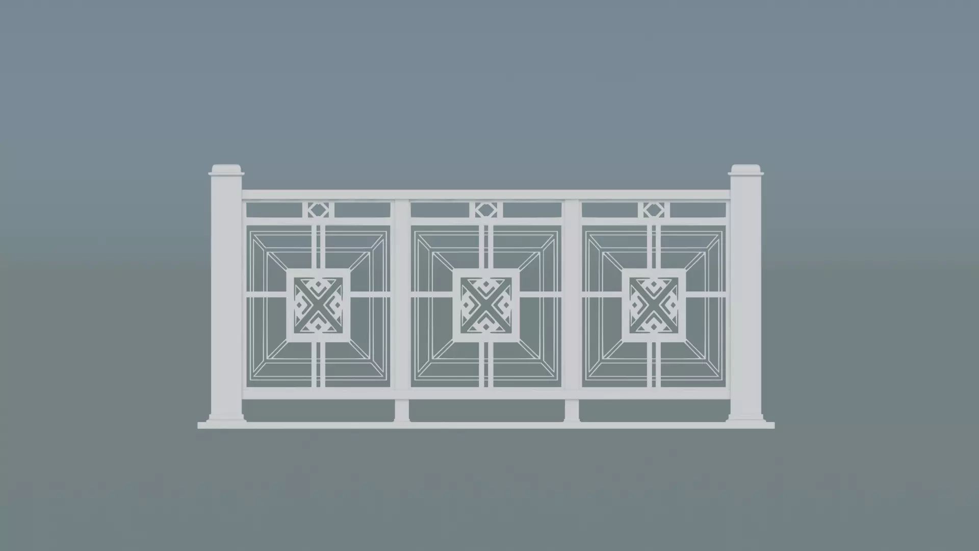 3D Railing Balcony 3D print model