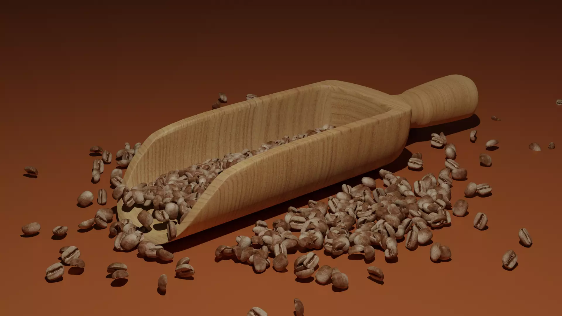 Coffee beans Animation 3D 3D model