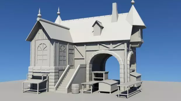 old house 3d model Free 3D model