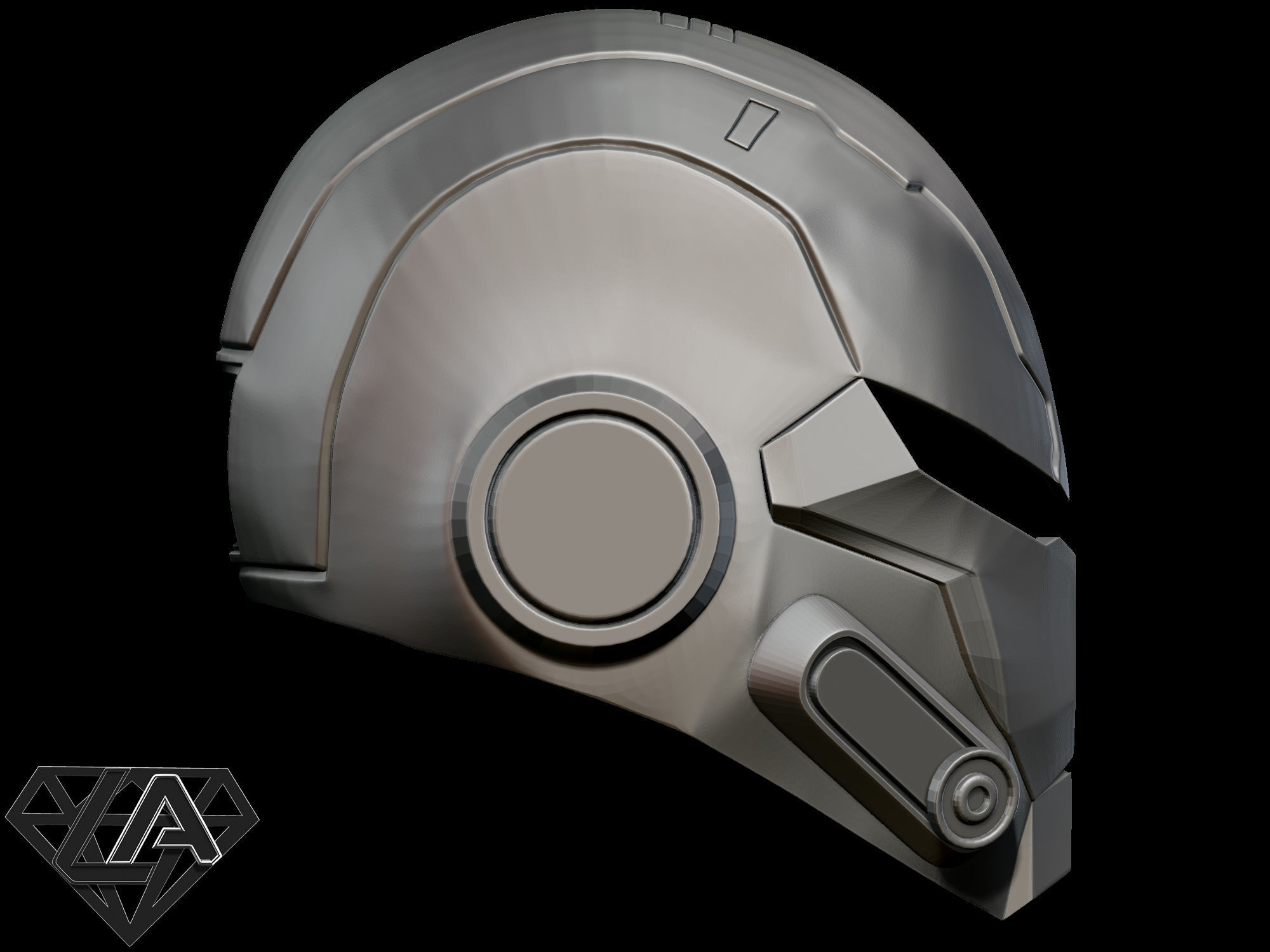 Mandalor classic helmet 3D print model_9