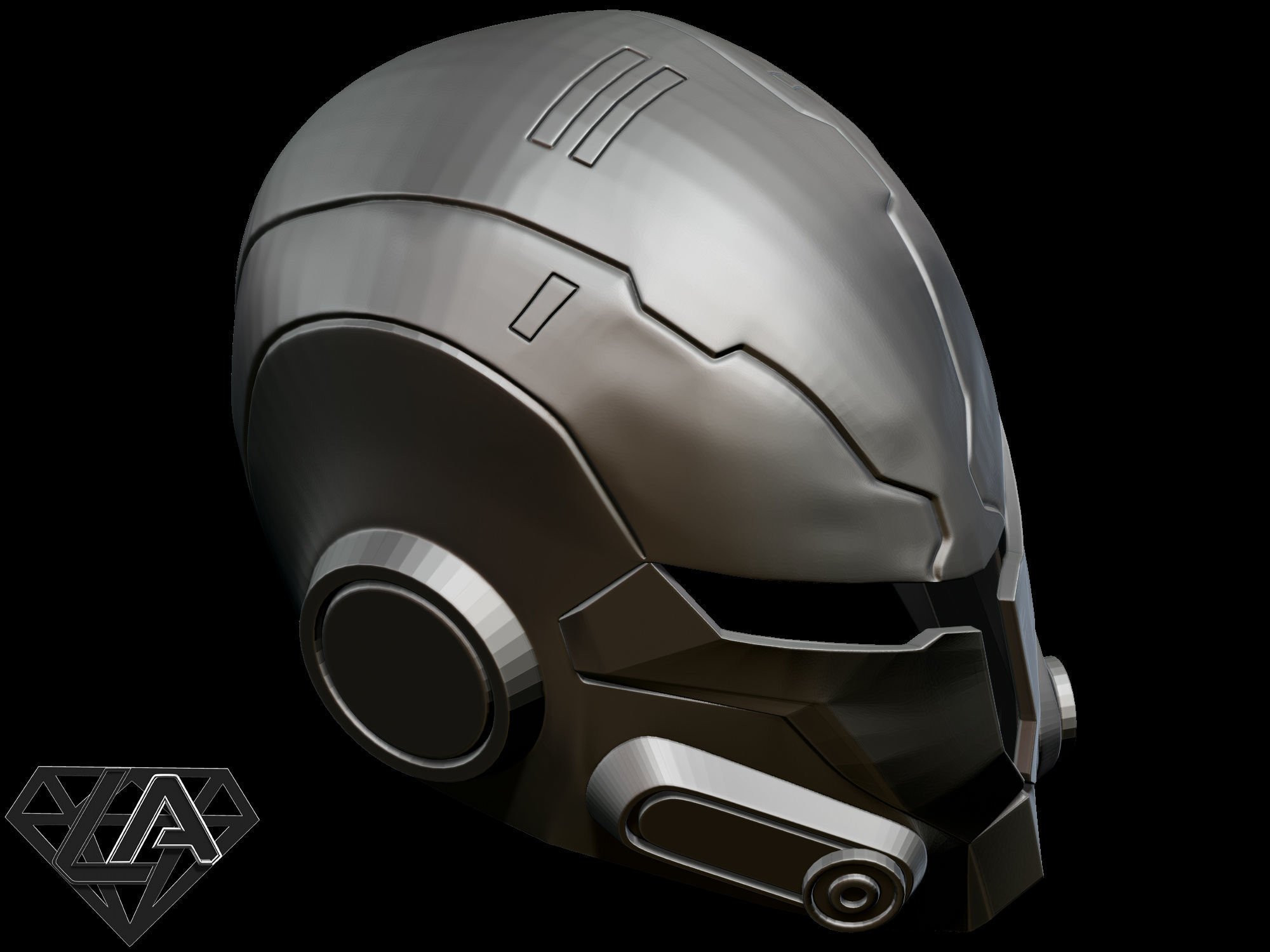 Mandalor classic helmet 3D print model_11