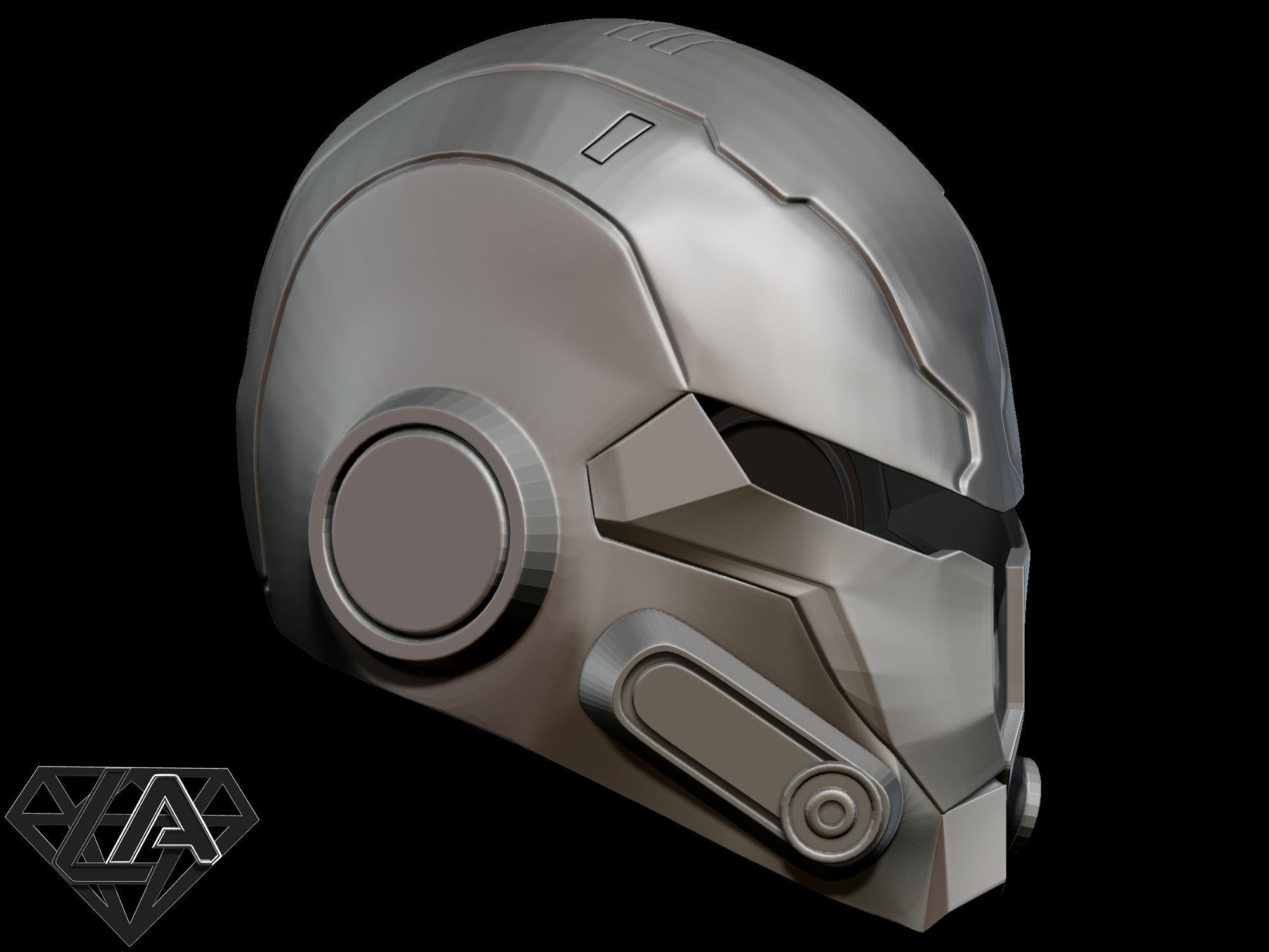 Mandalor classic helmet 3D print model_7
