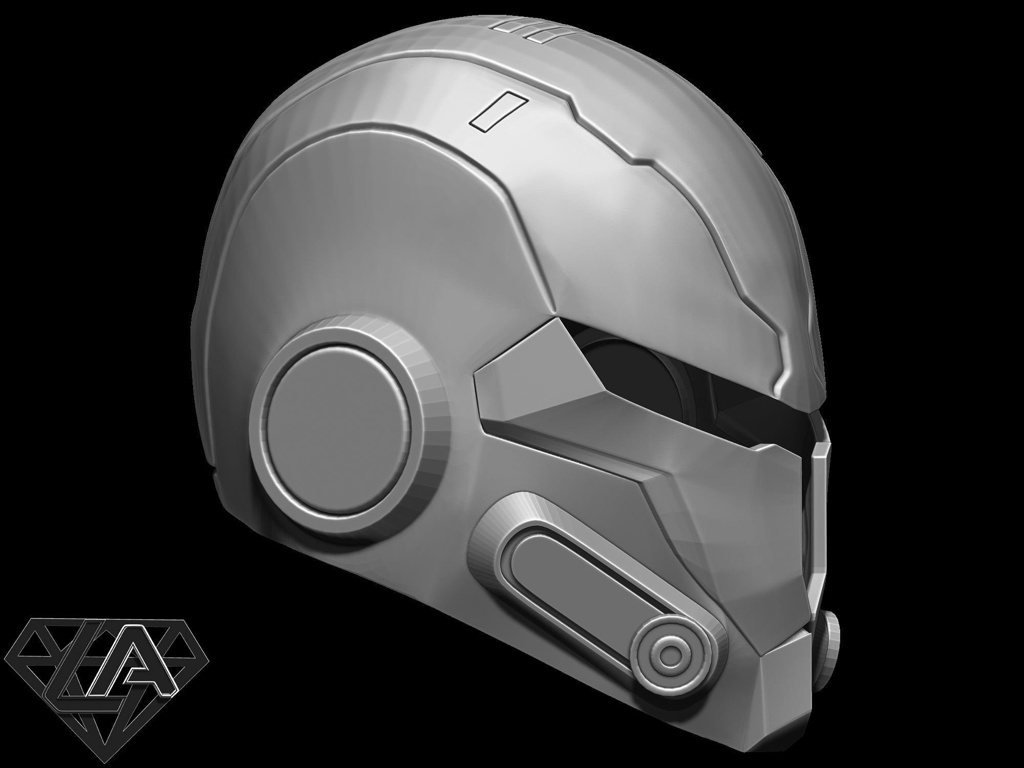 Mandalor classic helmet 3D print model_6