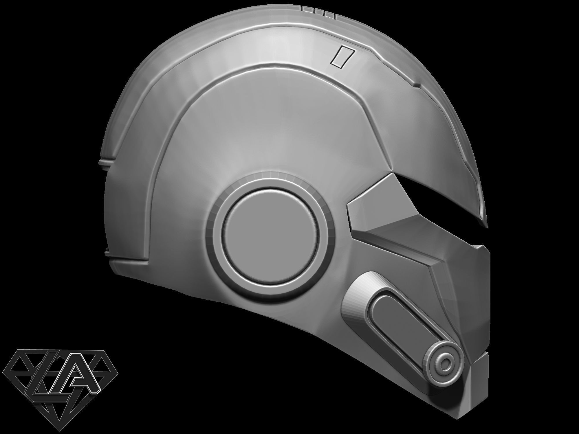 Mandalor classic helmet 3D print model_8