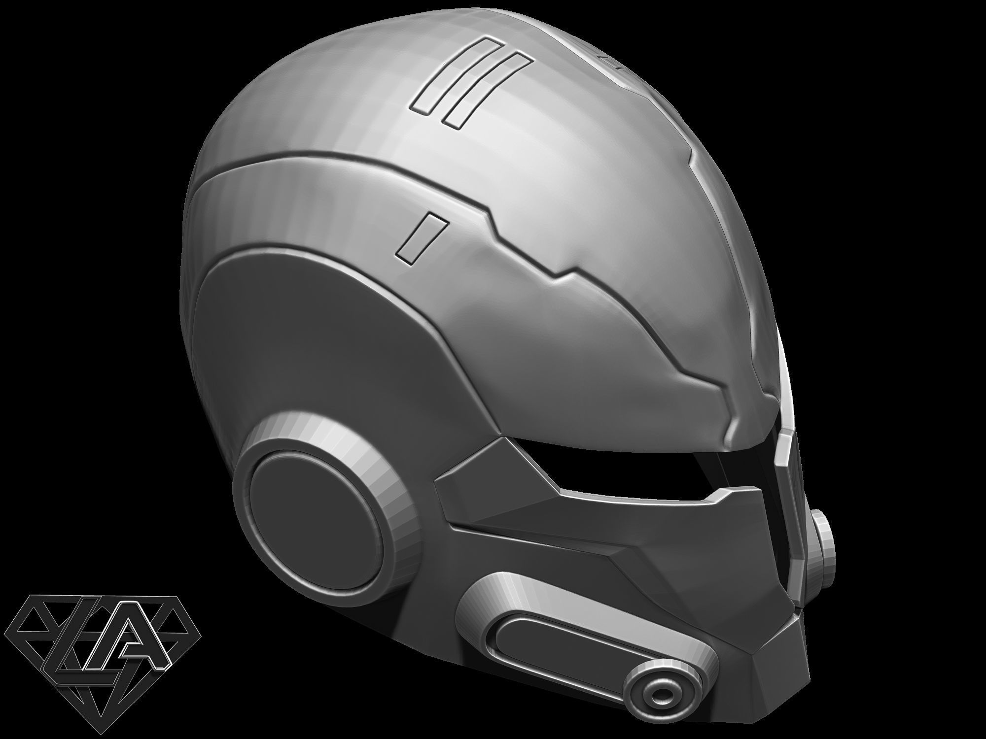 Mandalor classic helmet 3D print model_10