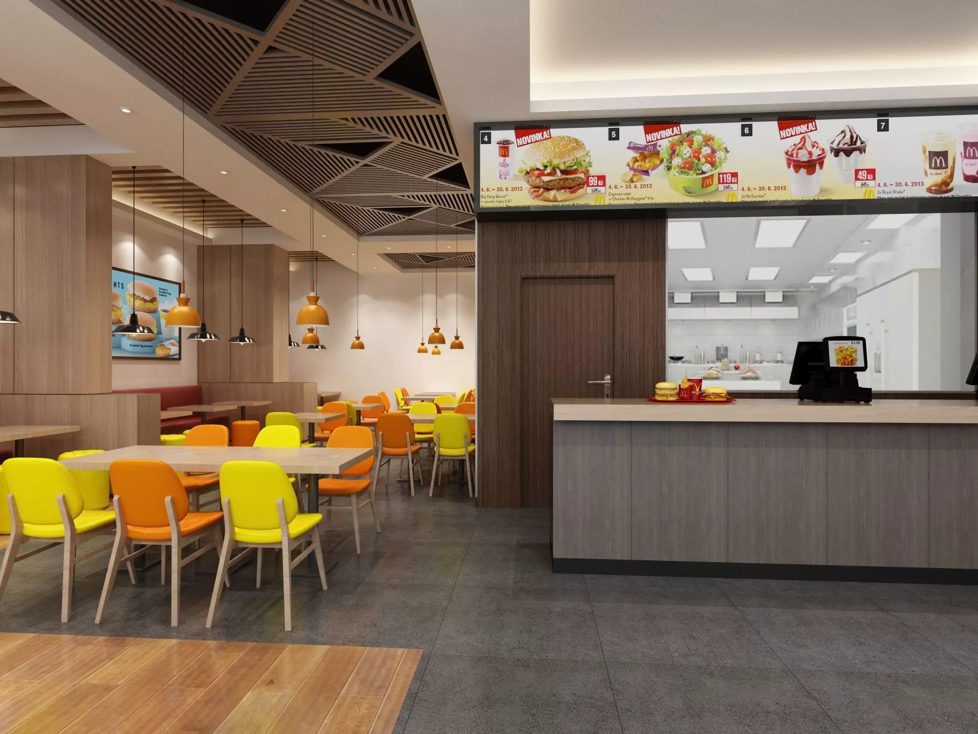 Fast Food Restaurant 04 3D model