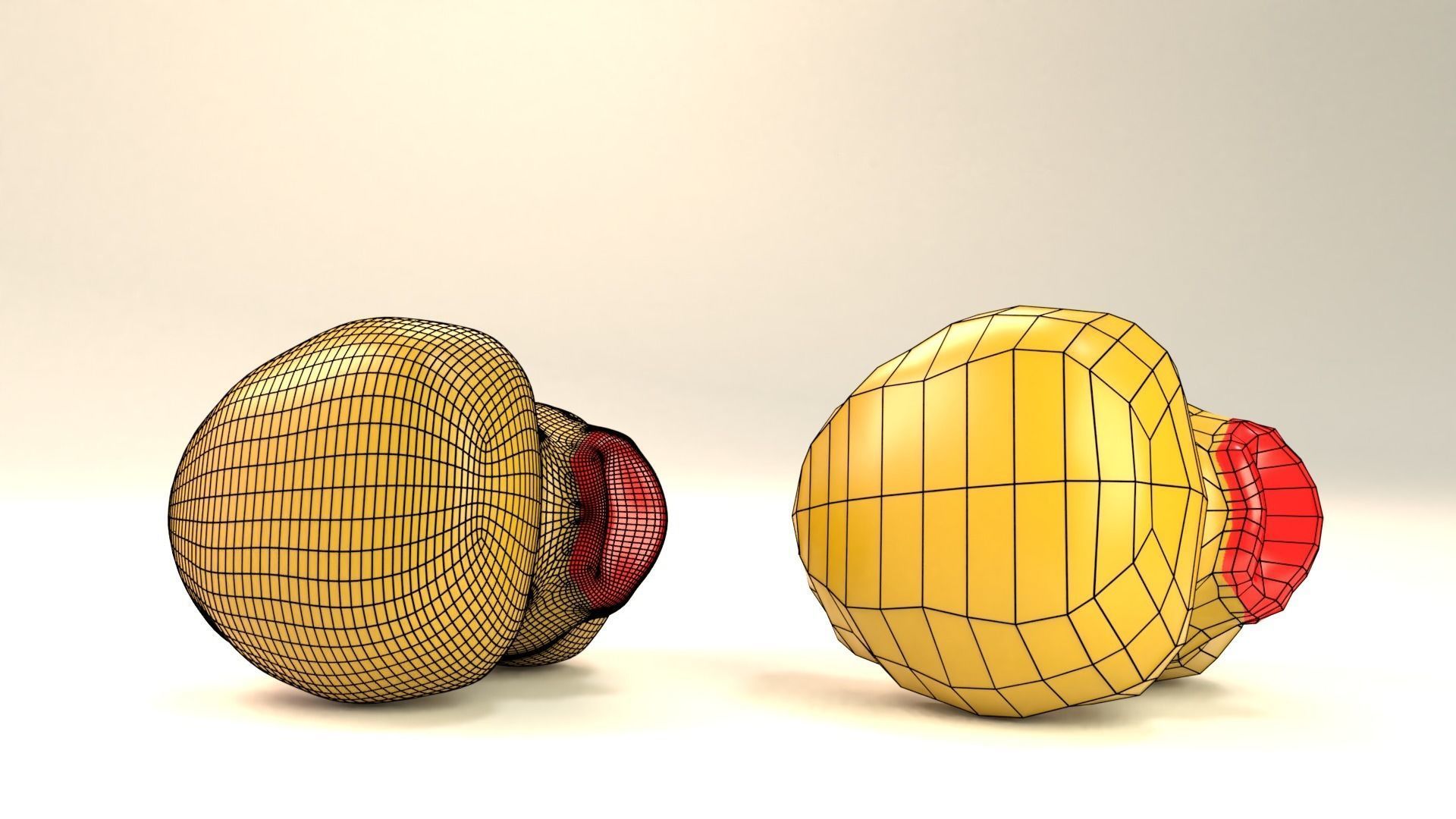 Rubber duck Low-poly 3D model_9