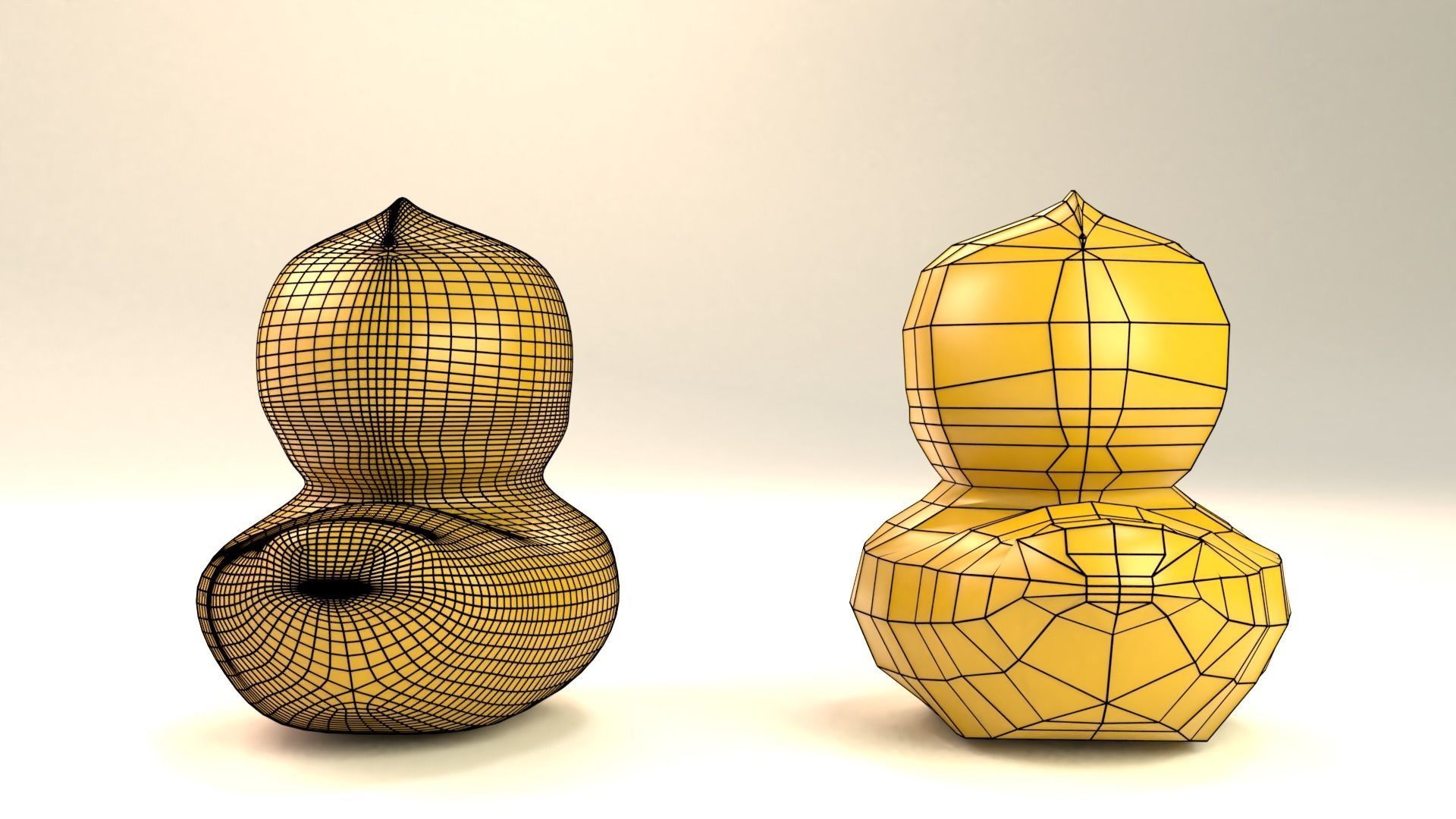 Rubber duck Low-poly 3D model_7