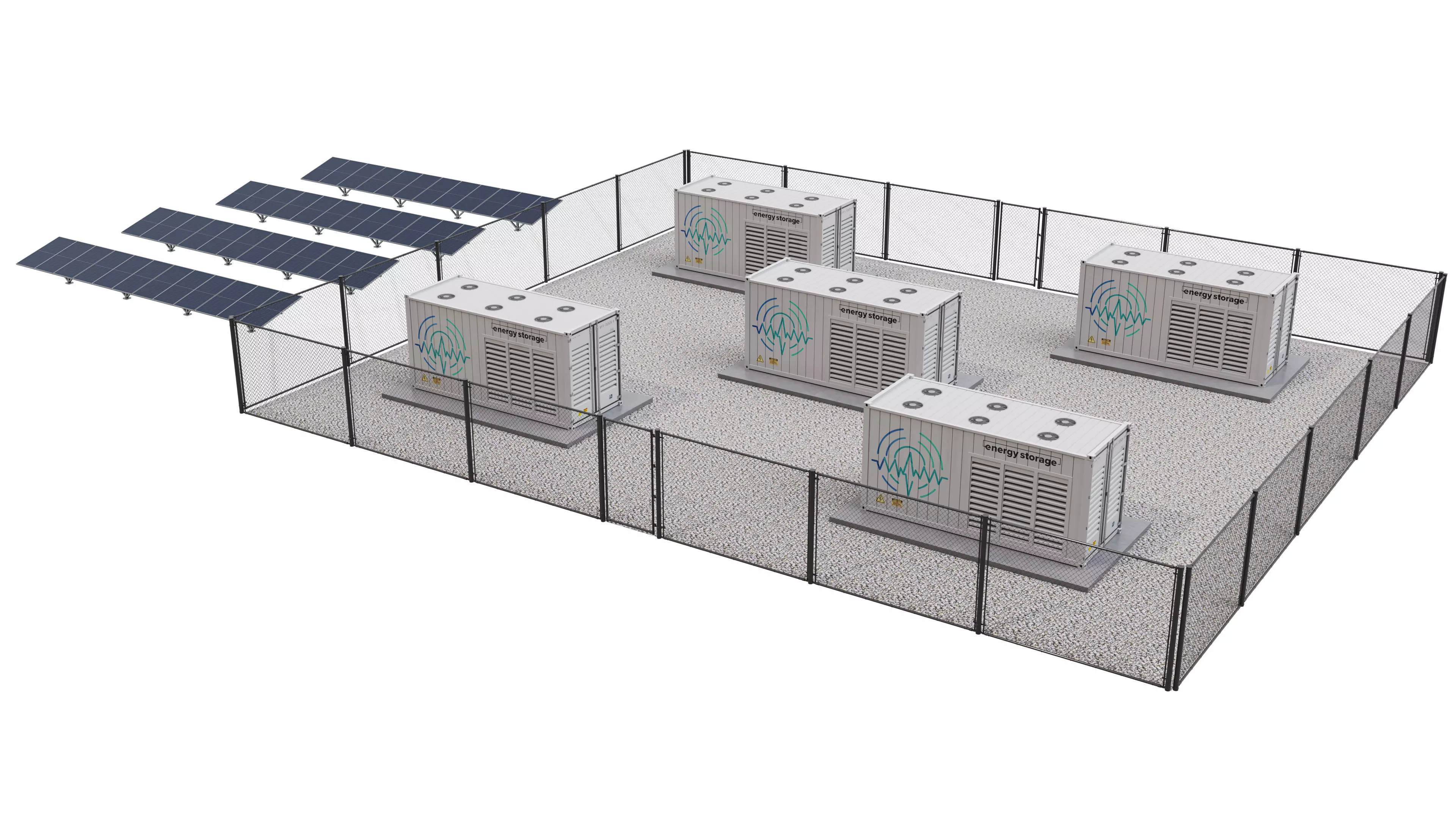 Battery Storage Power Station 3D model