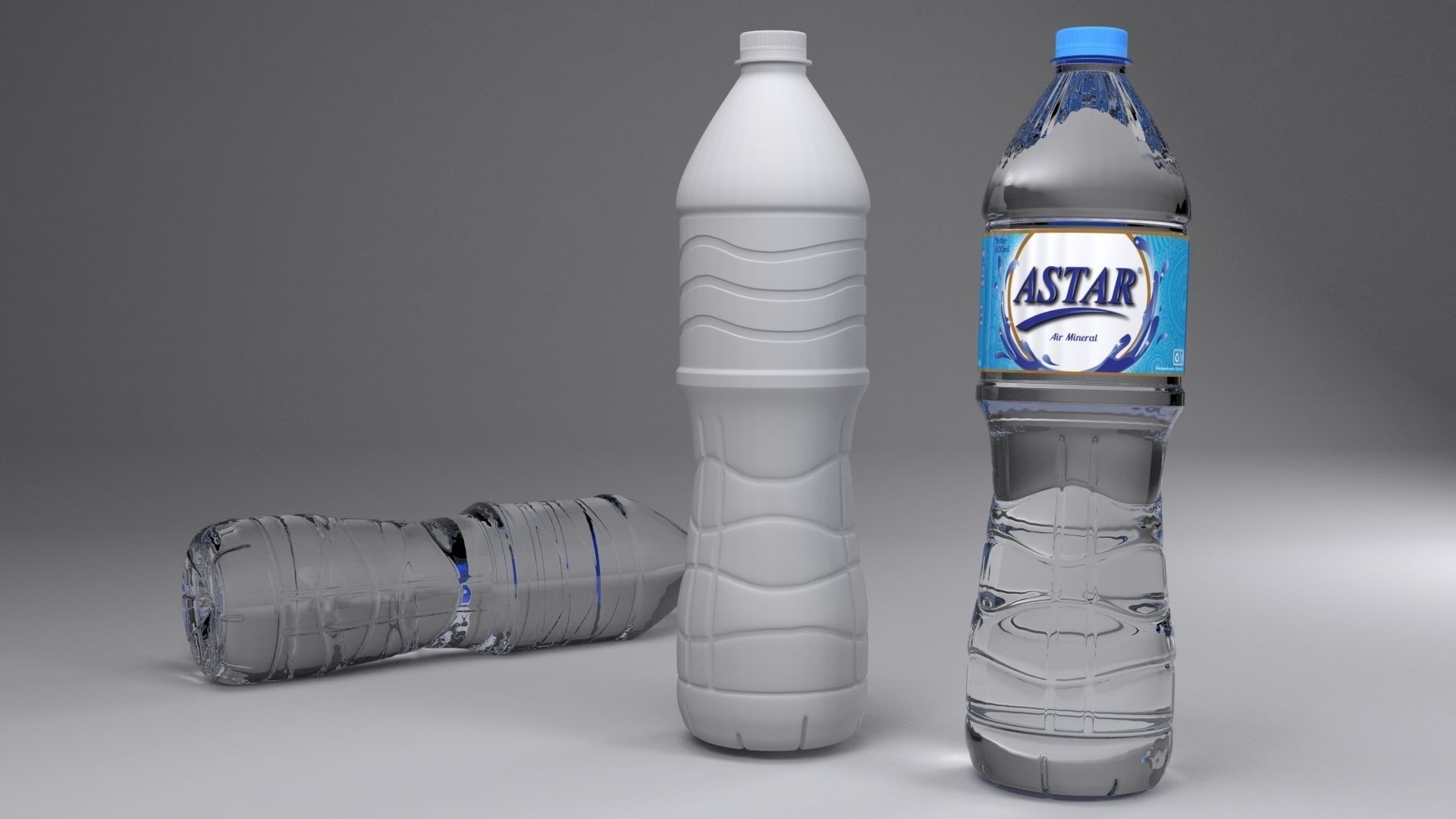 mineral water 3D 600 ml 3D print model_2