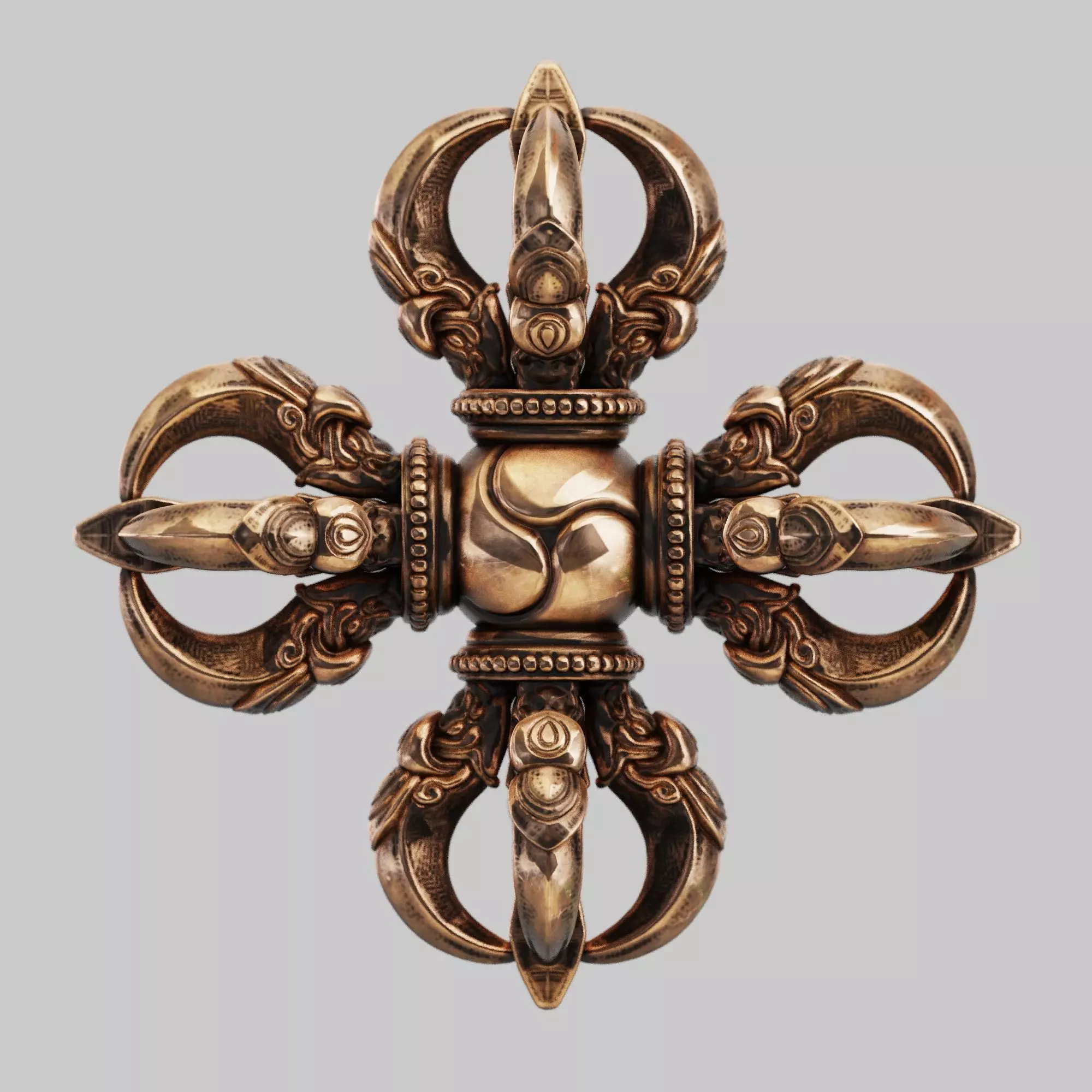 Cross Vajra 3D print model