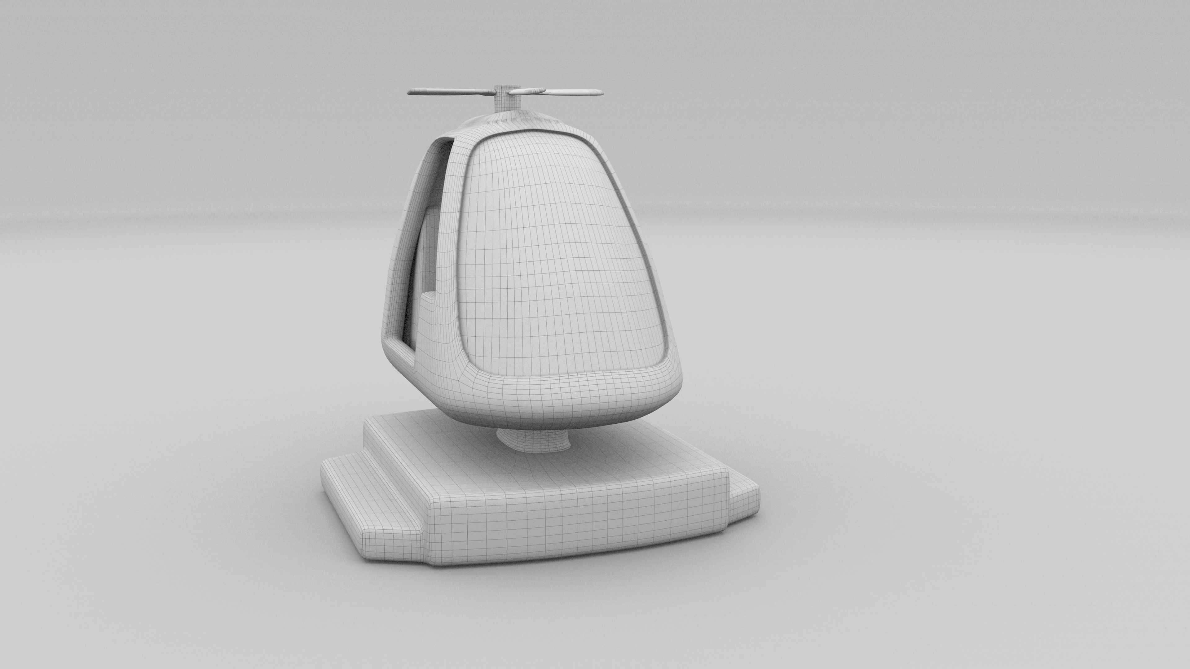Army Kiddie Ride Low-poly 3D model_16