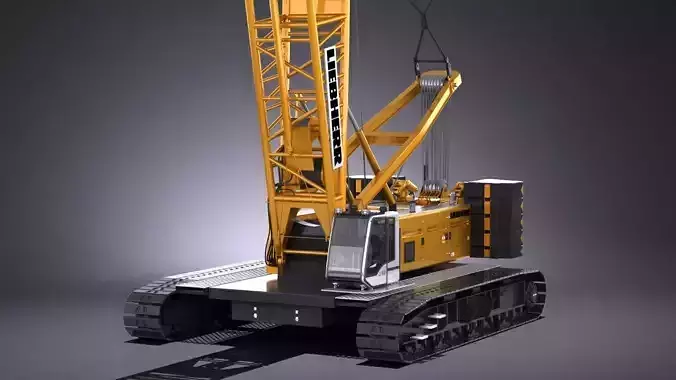 Liebherr LR 1160 Hydraulic Lift Crane 3D model