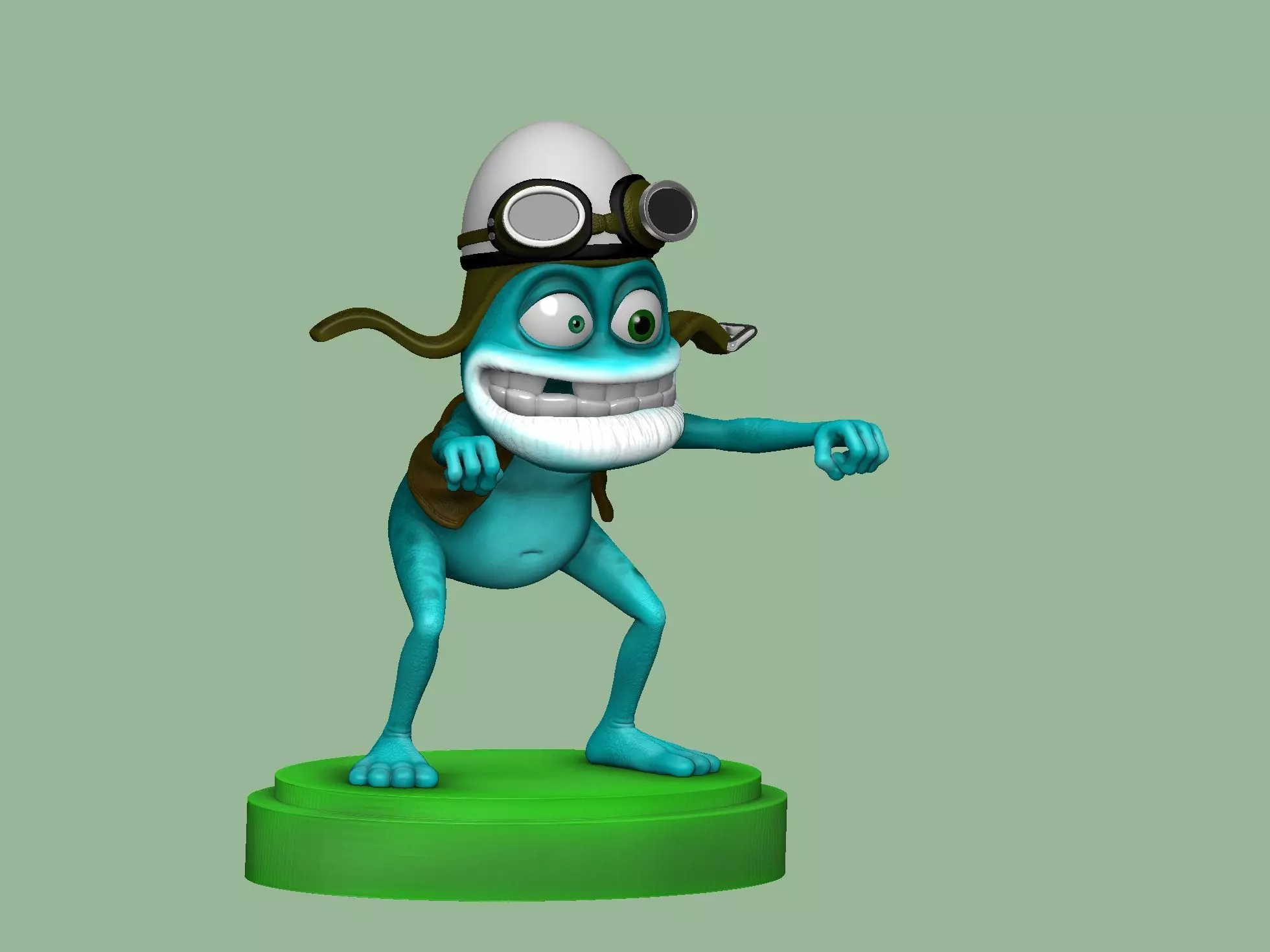 Crazy frog for 3dprinting STL 3D print model
