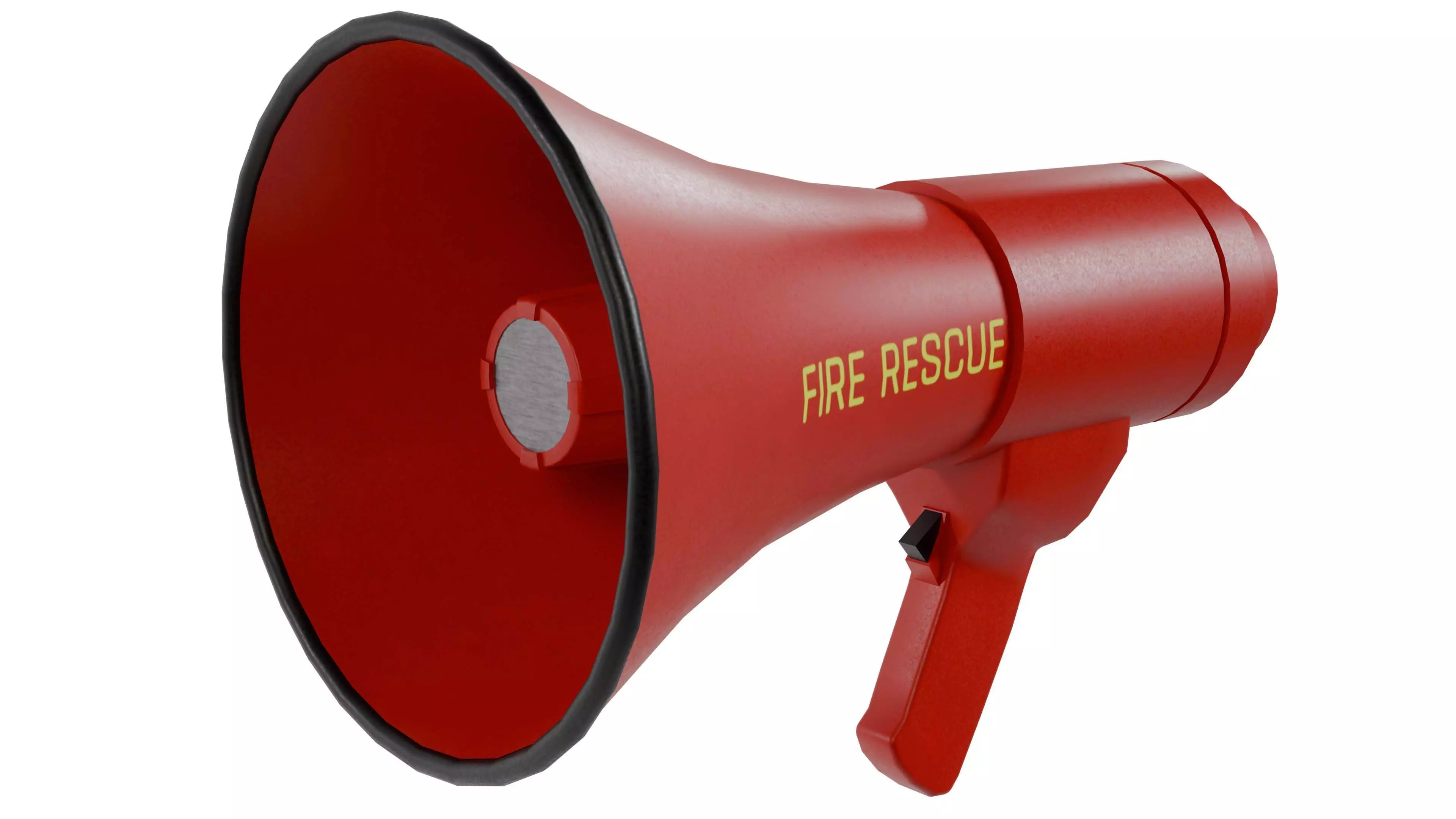 Fireman Megaphone Low-poly 3D model