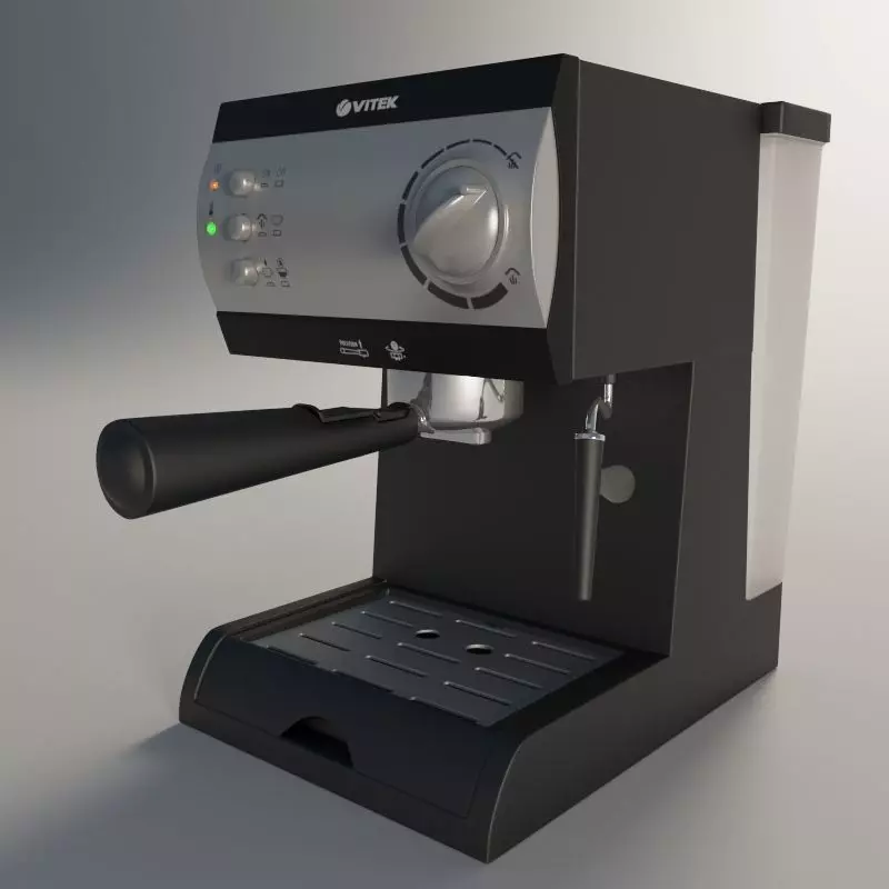 S00076 Espresso Coffee Machine VT-1511 Low-poly 3D model