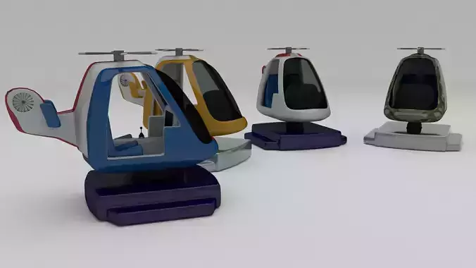 Kiddie Ride Pack 3D print model