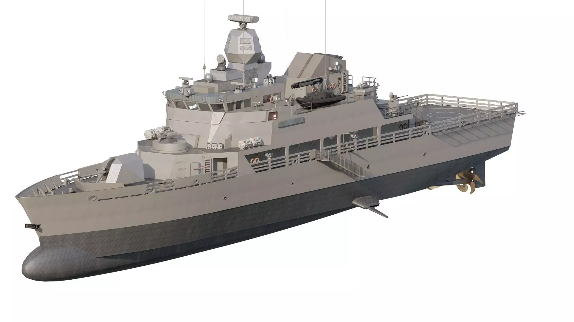 GREEK NAVY GUARD PATROL BOAT 3D model