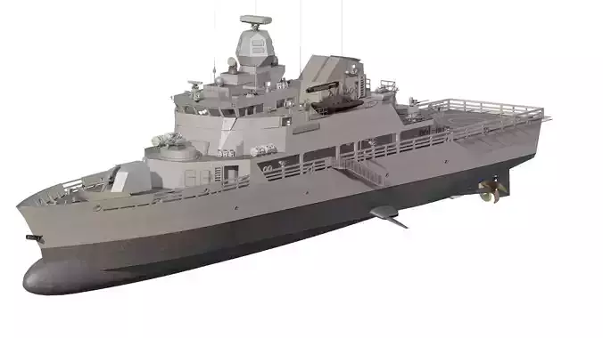 GREEK NAVY GUARD PATROL BOAT 3D model