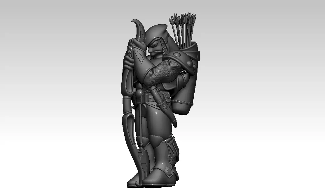 elf archer 3D print model