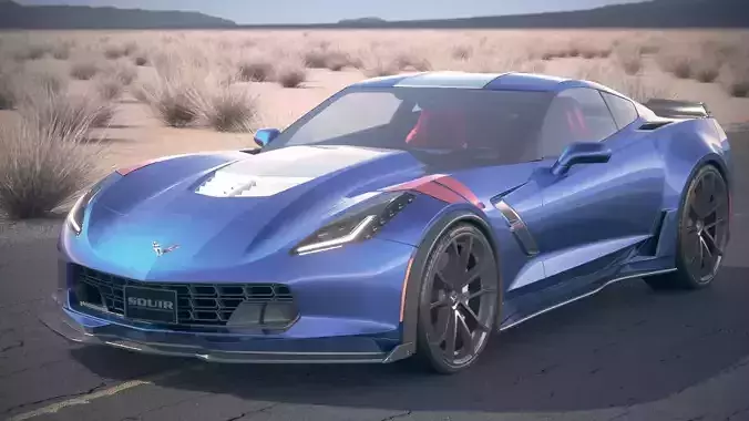 Chevrolet Corvette Grand Sport 2017 desert studio 