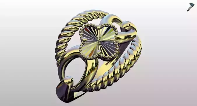 Alhambra gold ring