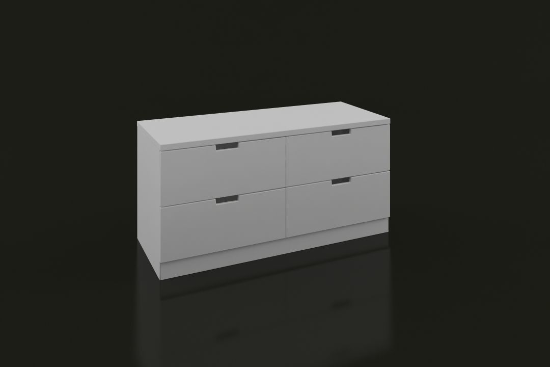 Cabinet SideBoard Storage for Bedroom Low Poly High 3D model_1