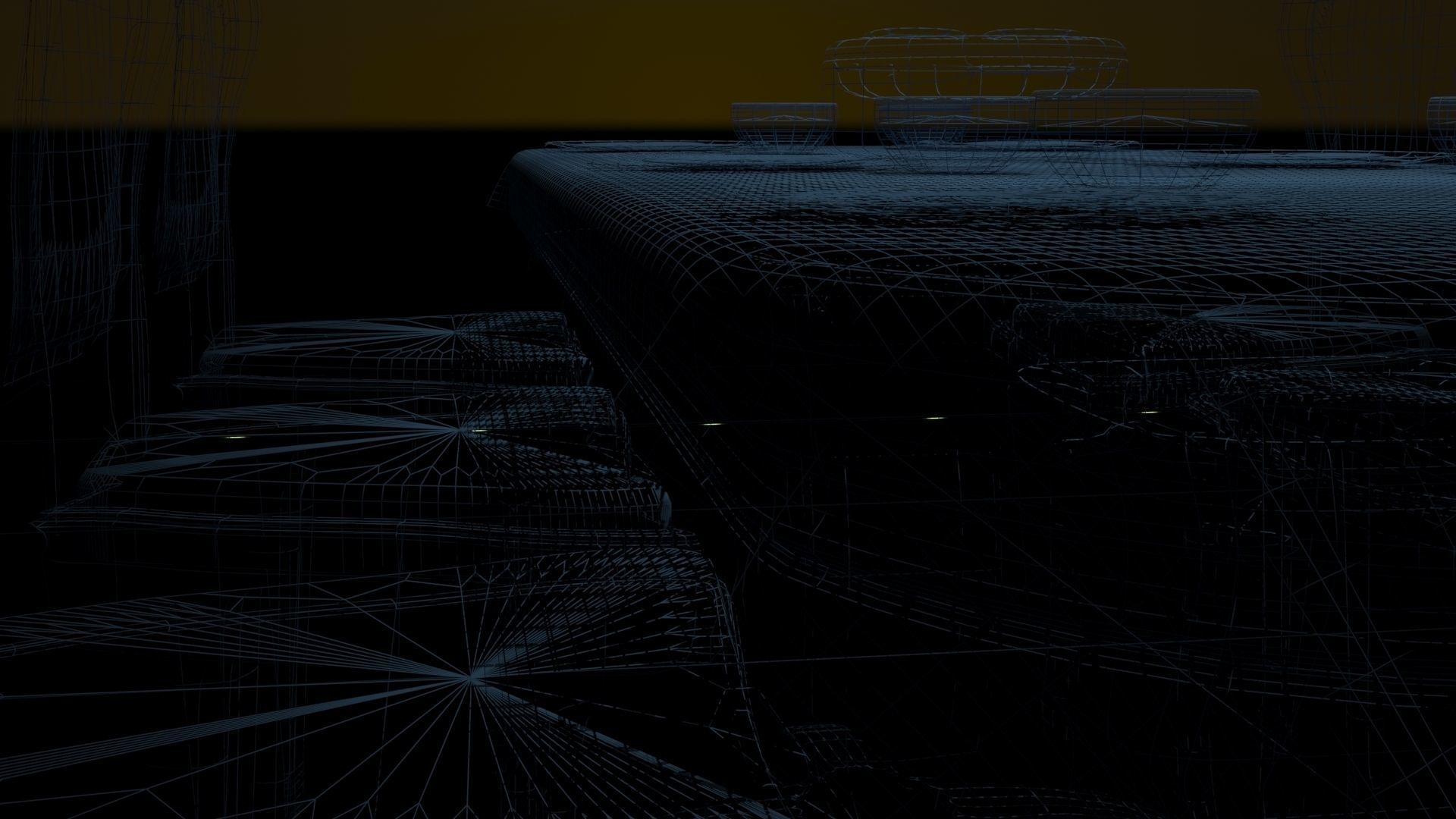 Dinner furniture table 3D model_7