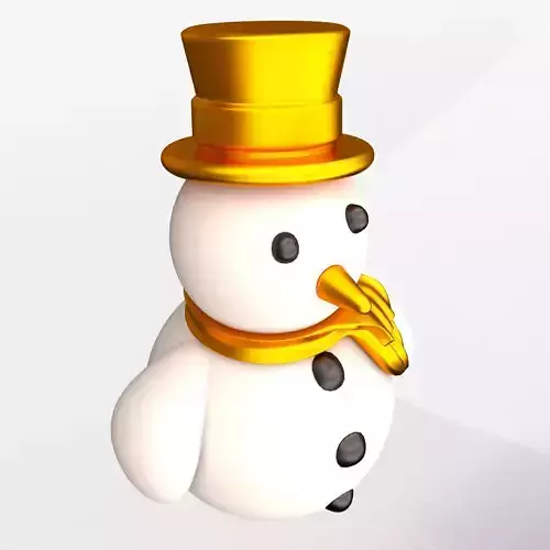 Snowman 01 3D model 3D printable | CGTrader