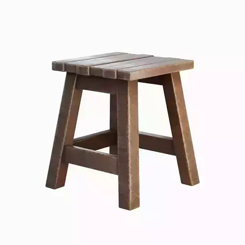 Medieval Wooden Stool Pack 4
