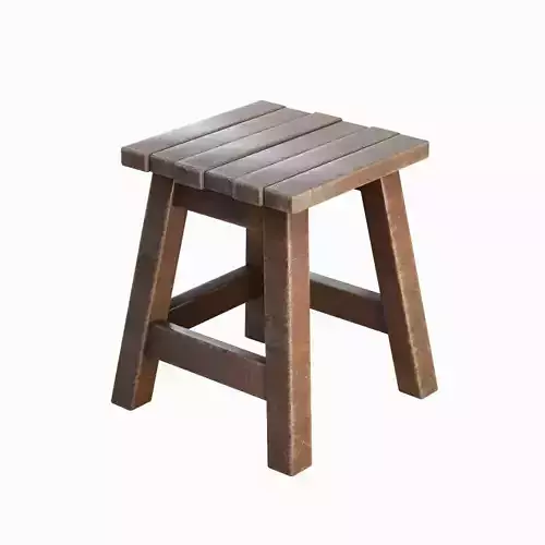 Medieval Wooden Stool Pack 7