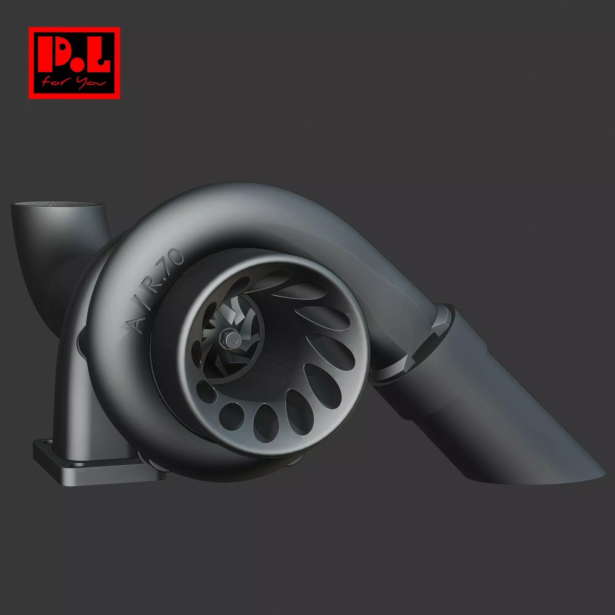 Turbocharger 3D model