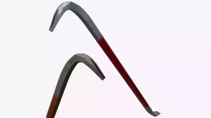 Crowbar V1 Low-poly 3D model