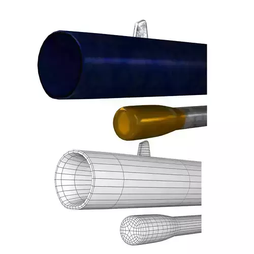 Cap-N-Ball Rifle FBX OBJ