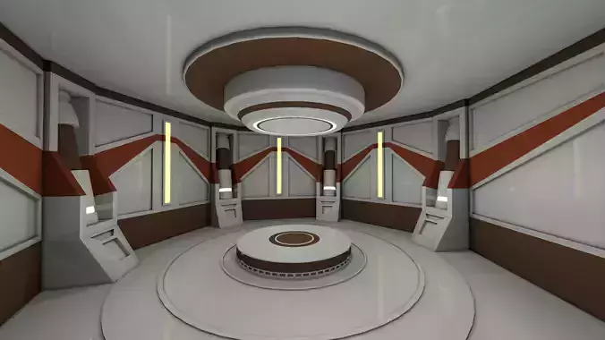 Sci fi Room 3D model | CGTrader