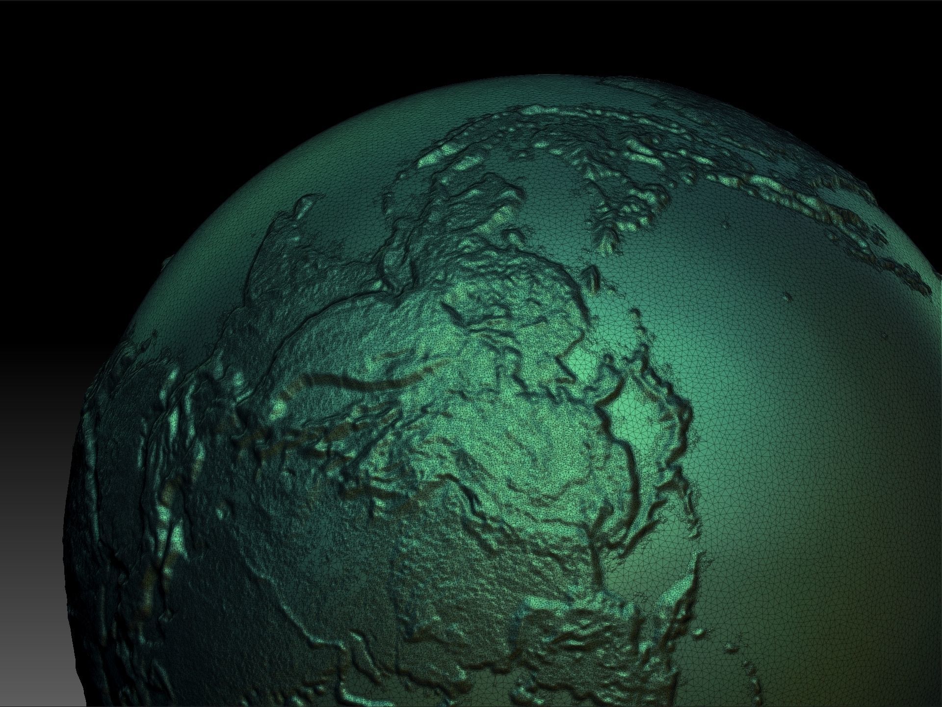 Earth Sculpture 3D model 3D printable CGTrader