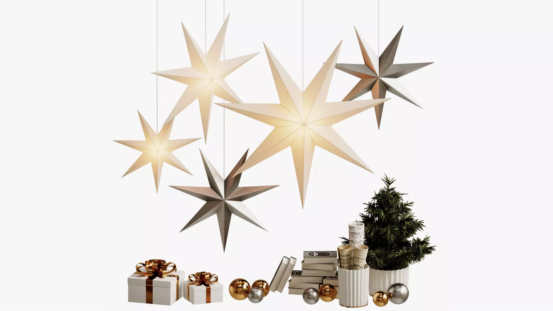 NEW YEAR SET 01 3D model_0