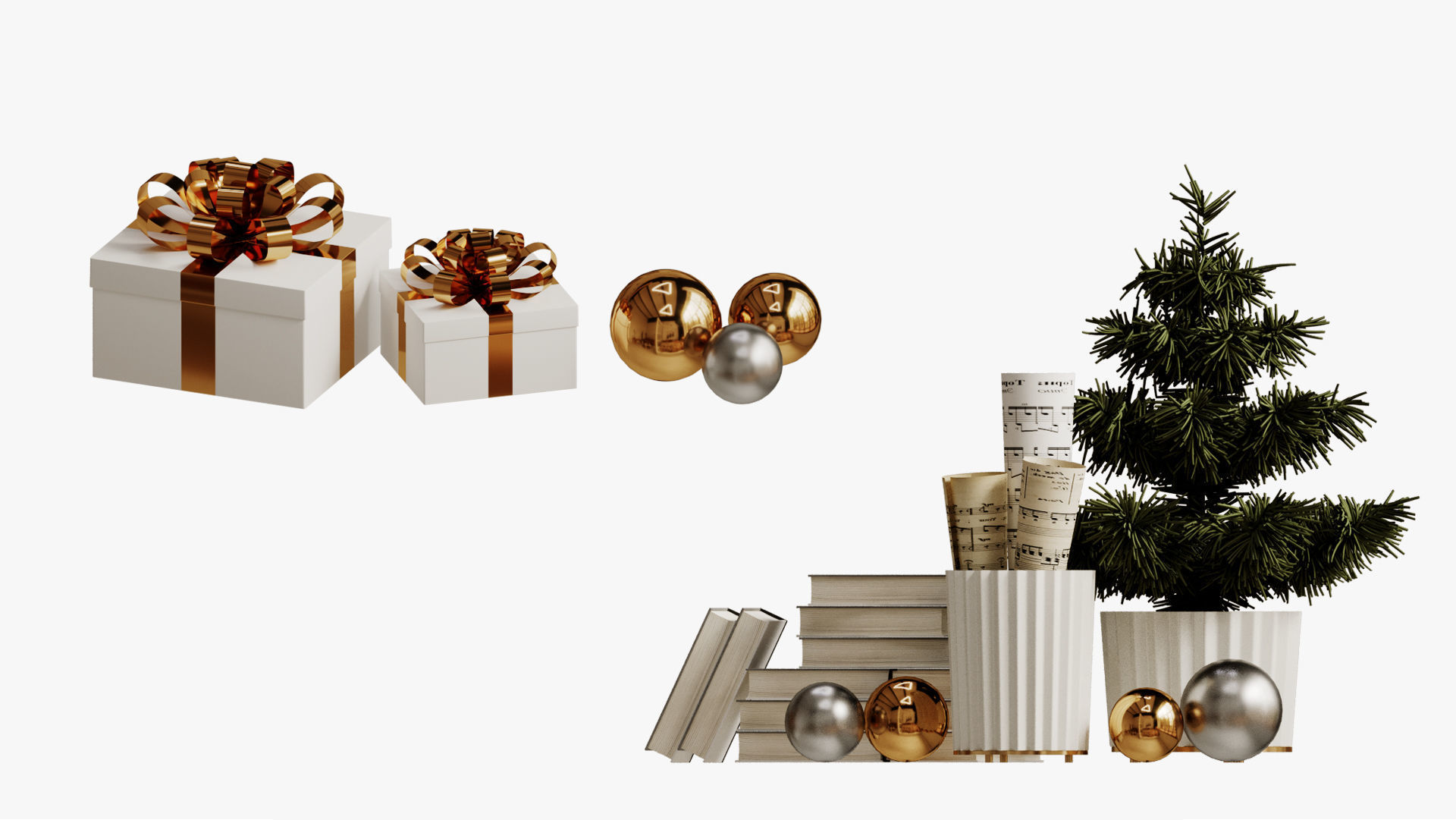 NEW YEAR SET 01 3D model_2