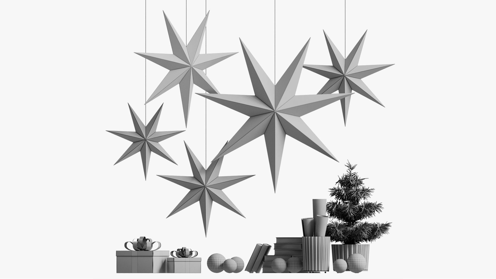 NEW YEAR SET 01 3D model_4