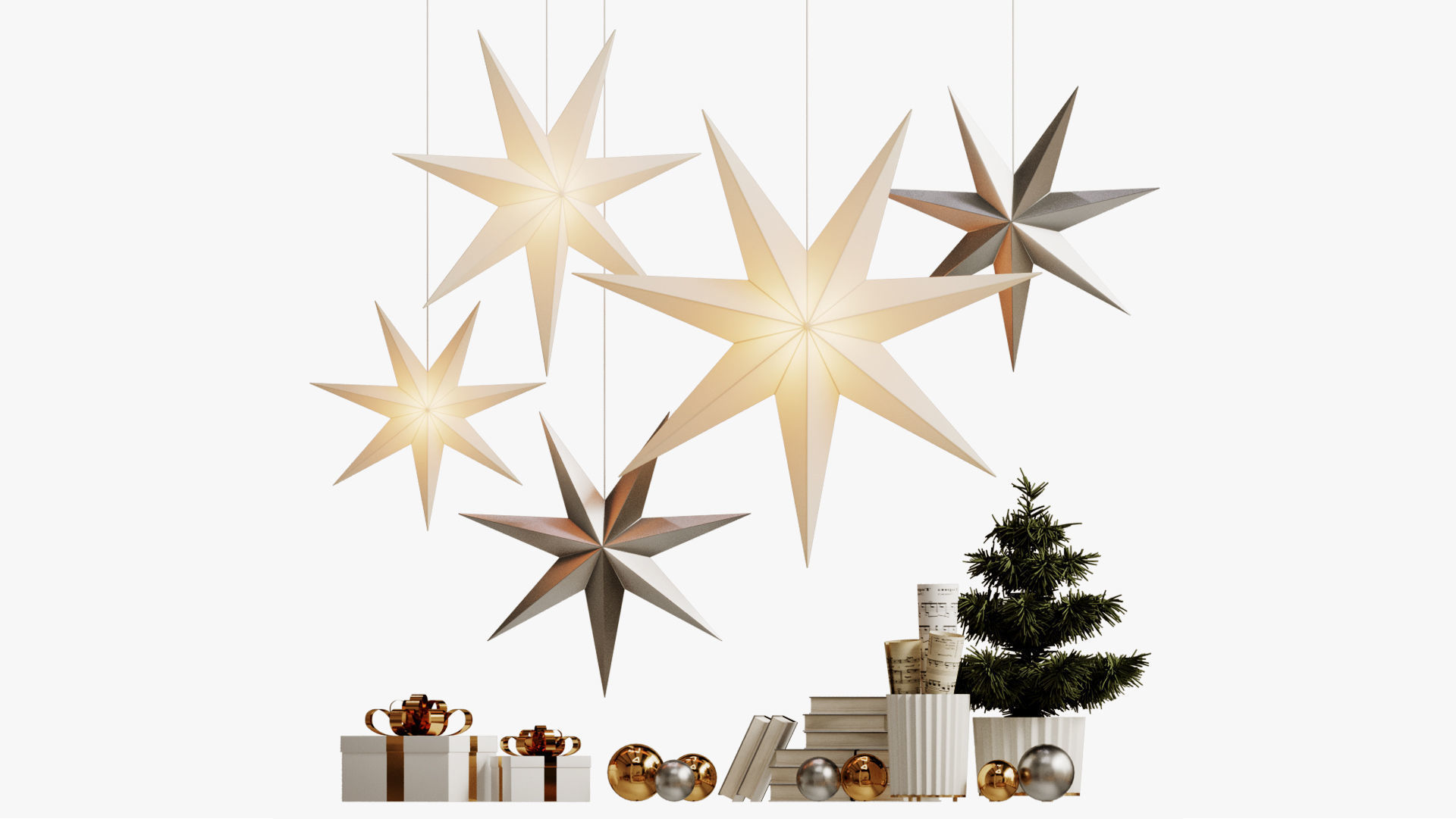 NEW YEAR SET 01 3D model_1