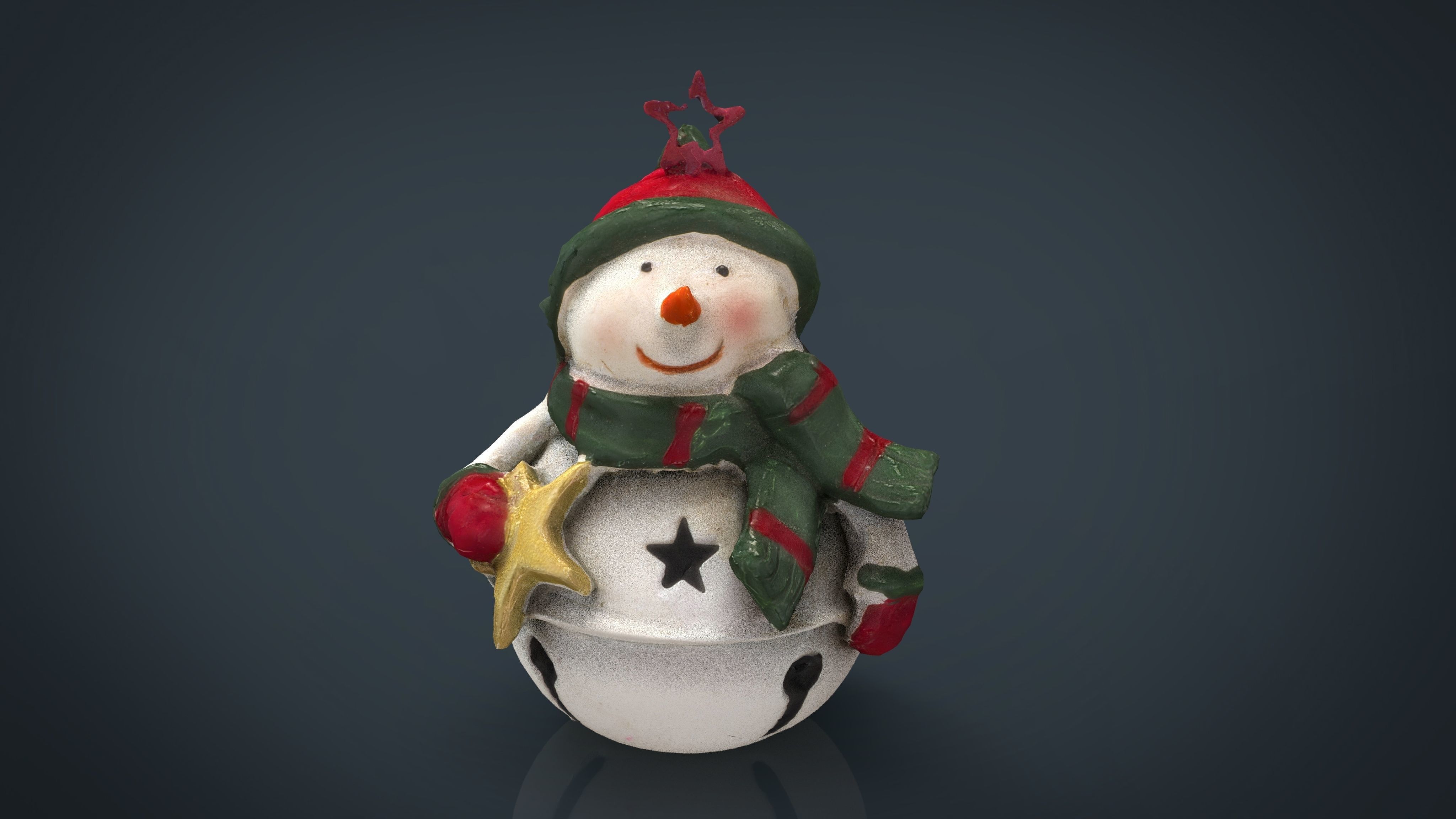 CHRISTMAS ORNAMENTS PACK Low-poly 3D model_13