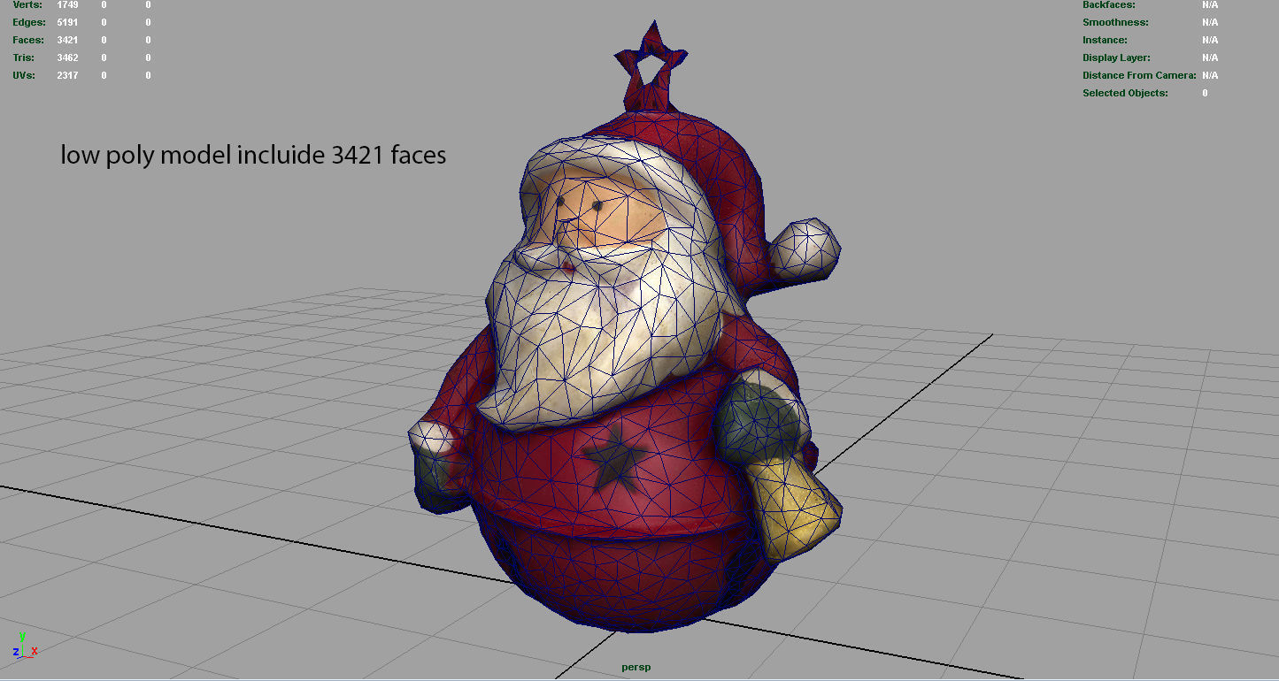 CHRISTMAS ORNAMENTS PACK Low-poly 3D model_12