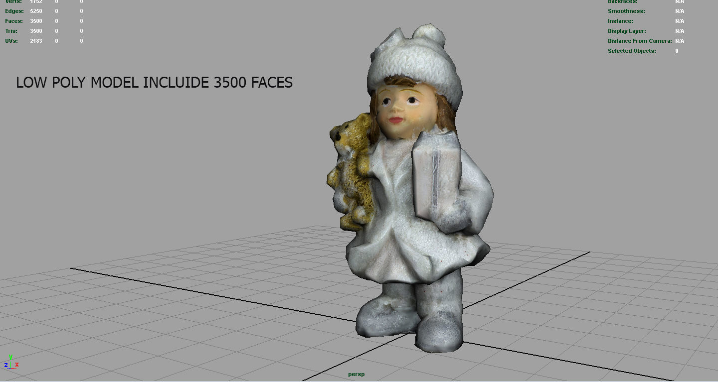 CHRISTMAS ORNAMENTS PACK Low-poly 3D model_4