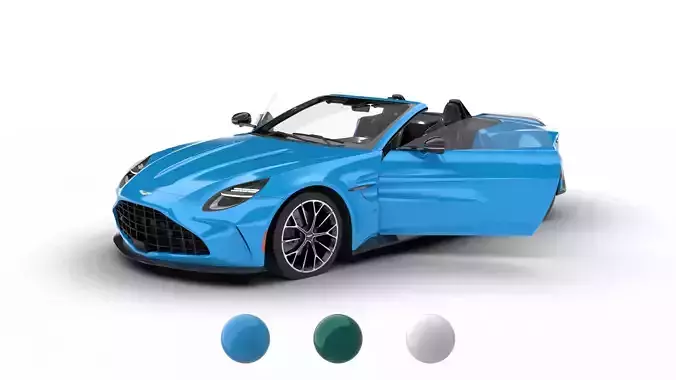 Aston Martin Vantage S Roadster 2026 HQ 3d model 3D model