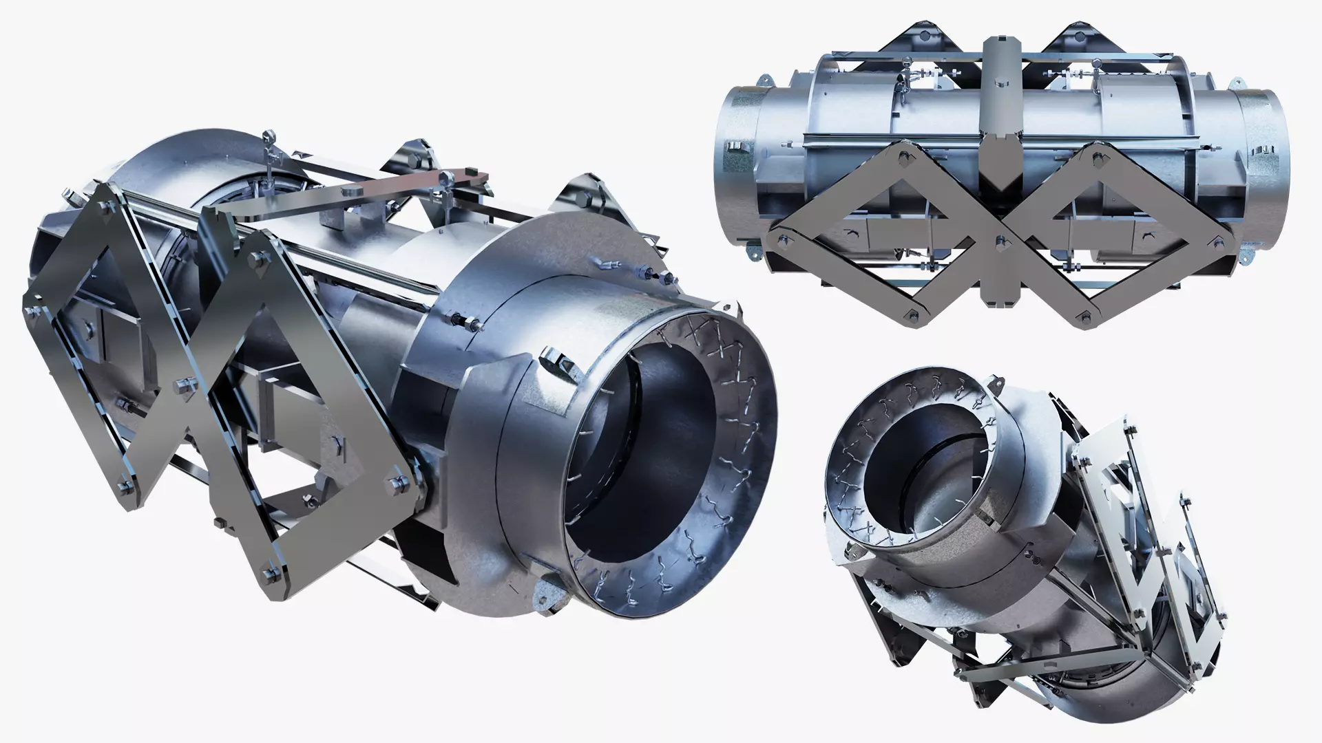 Heavy-Duty Pipeline Expansion Bellows 3D model