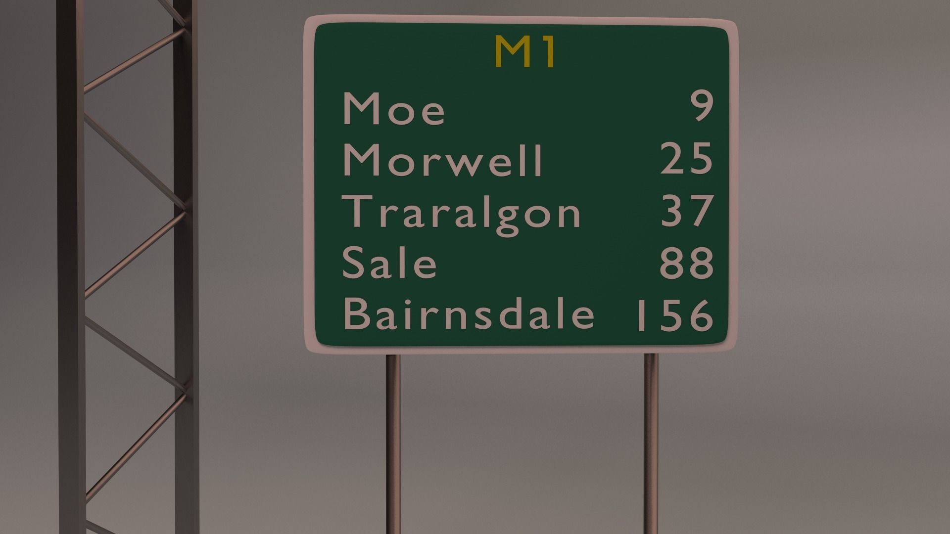 36 street sign Package 3D model_3