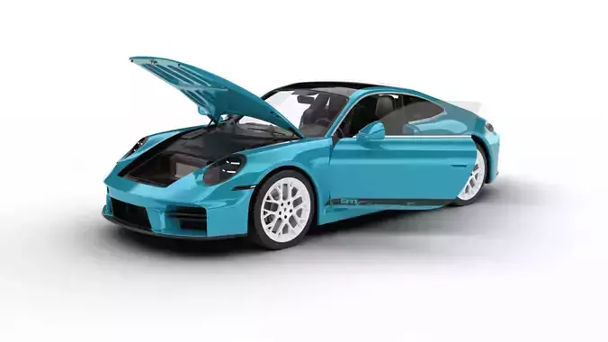 Porsche 911 Carrera T Formosa 2026 HQ 3d model 3D model
