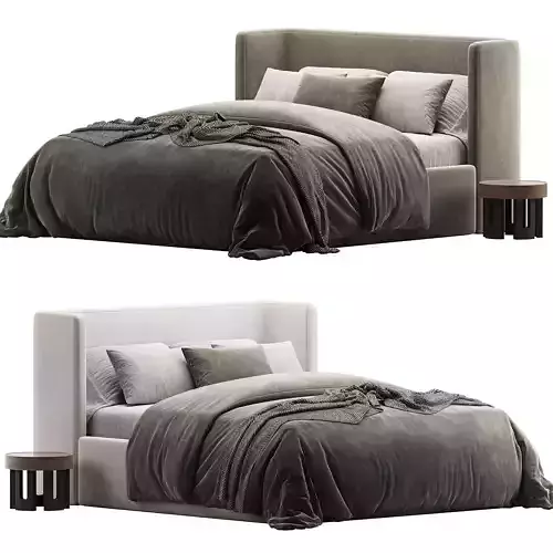 Montana A bed Low-poly 3D model