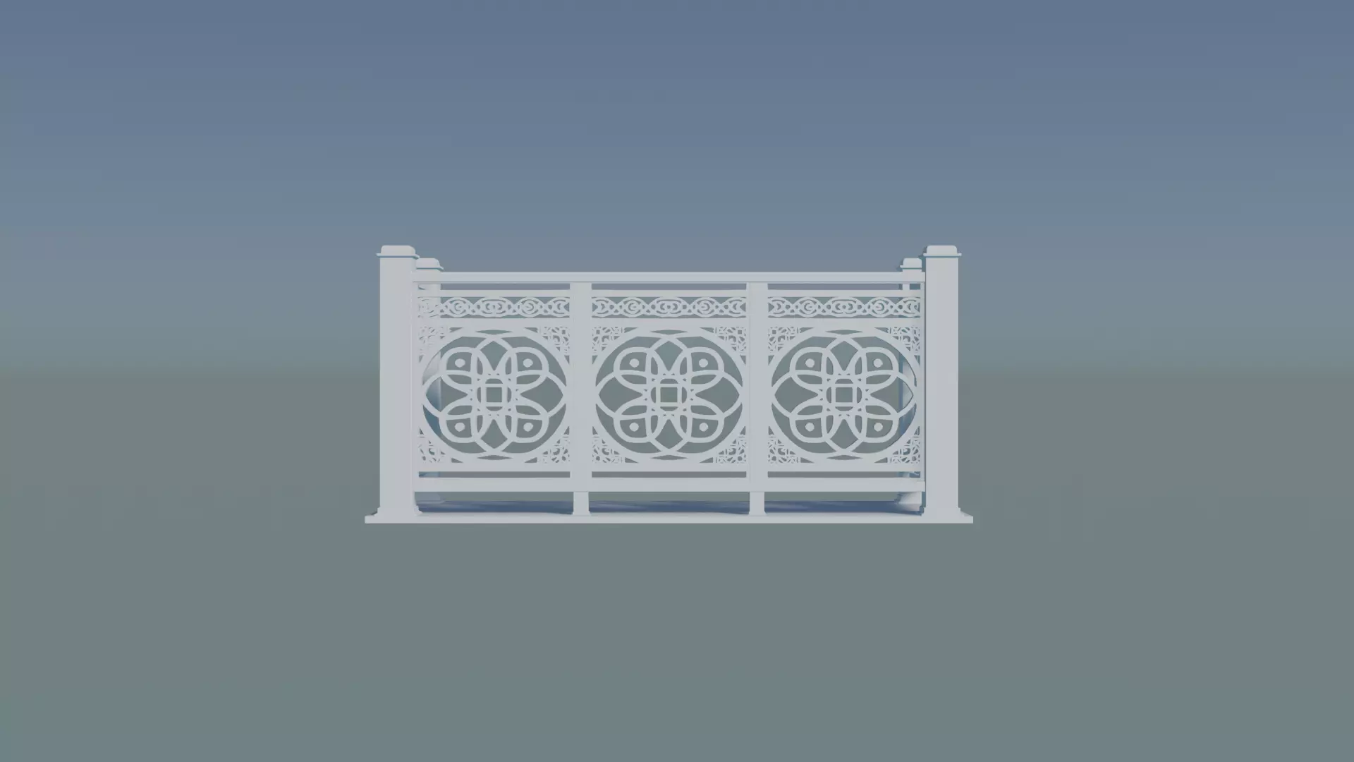Railing Balcony 3D print model